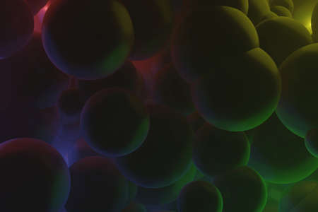 Abstract background of Sci-fi scene. 3D rendering.