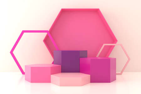 Product stand design. 3D rendering.の写真素材