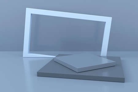 Abstract background of geometric shape. 3D rendering.