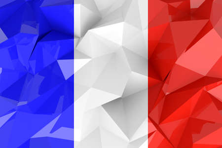 France flag. 3D rendering.の写真素材
