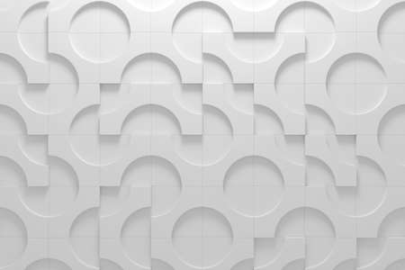 Abstract background of circle. 3D rendering.の写真素材