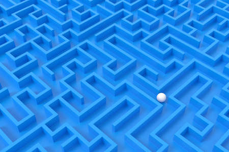 Abstract background of the maze. 3D rendering.の写真素材
