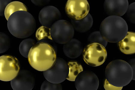 Abstract background of circle shape. 3D rendering.の写真素材