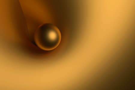 Metallic Gold Background. 3D rendering.の写真素材