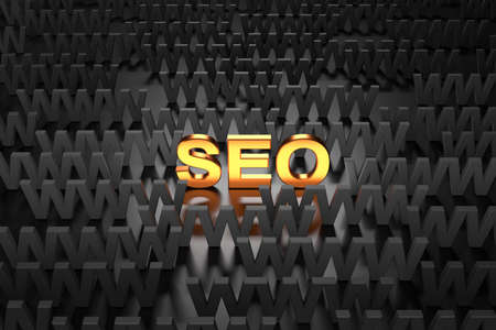 Search Engine Optimization (SEO). 3D rendering.の写真素材