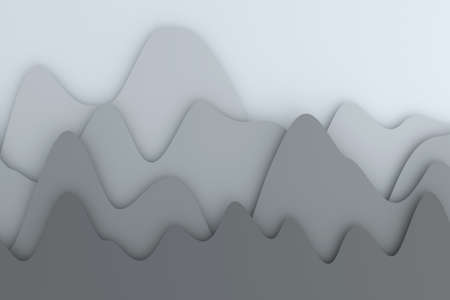 Abstract background of curve. 3D rendering.