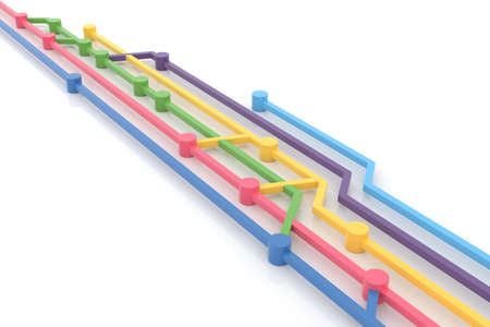 Source code branch. 3D rendering.の写真素材
