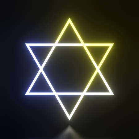 Abstract background of colorful lighting. 3D rendering.