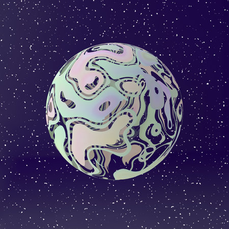 Abstract background of the globe shape. 3D rendering.の写真素材
