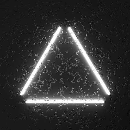 Abstract background of triangle lighting. 3D rendering.の写真素材