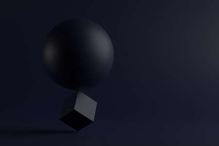 Abstract background of geometric shapes. 3D rendering.の写真素材
