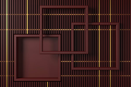 Abstract background with luxury design. 3D rendering.の写真素材