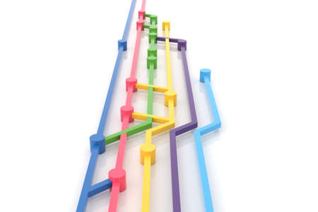 Source code branch. 3D rendering.の写真素材