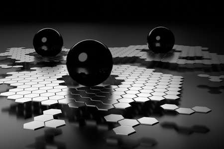 Abstract background. 3D wallpaper design. 3D rendering.の写真素材