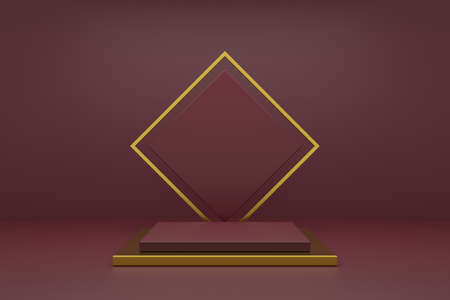 Product stand design with luxury concepts. 3D rendering.の写真素材