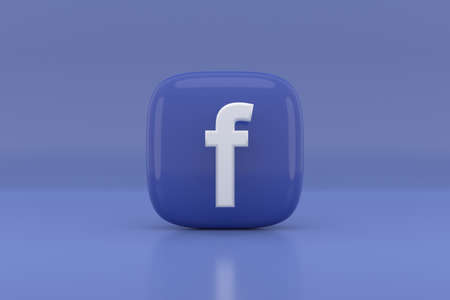 Social media icon design. 3D rendering.の写真素材
