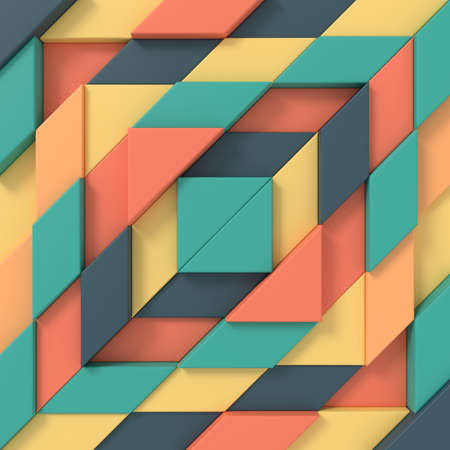 Abstract background of rectangle shape. 3D rendering.の写真素材