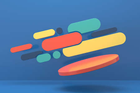 3D background design by geometric shapes. 3D rendering.の写真素材