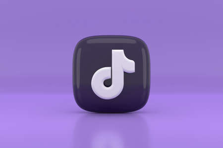 Social media icon design. 3D rendering.の写真素材