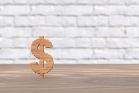 Dollar currency banner design. 3D rendering.の写真素材