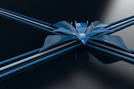 Abstract background of flower. 3D wallpaper design. 3D rendering.の写真素材