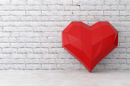 Valentine's day wallpaper design. 3D rendering.の写真素材