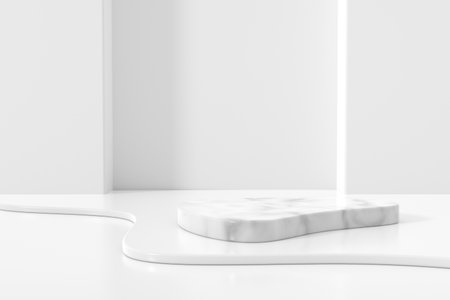 Display stand design. 3D product display. 3D rendering.の写真素材