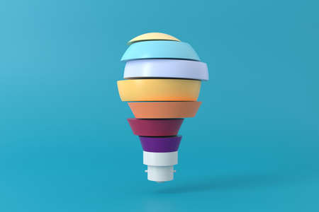 3D idea background design. 3D rendering.