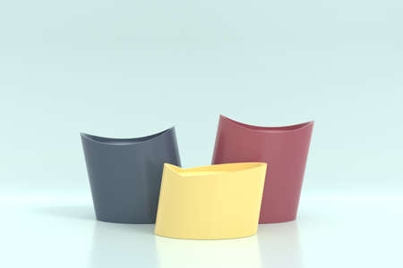 Display stand design. 3D product display. 3D rendering.の写真素材