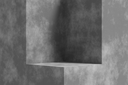Product display design with cement texture. 3D rendering.の写真素材