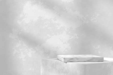 Product display design with cement texture. 3D rendering.の写真素材