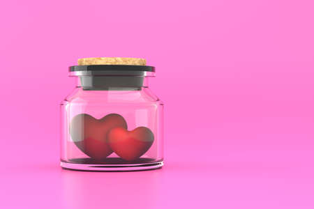 Valentine background design. 3D rendering.の写真素材