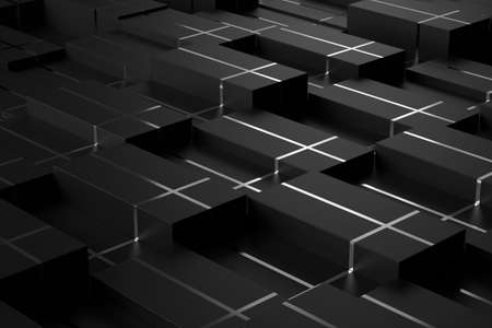 Abstract background of cube. 3D rendering.の写真素材