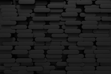Modern tile wall. Darkness background design. 3D rendering.の写真素材