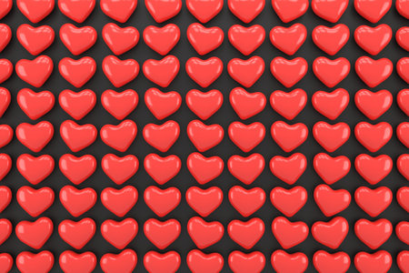 Valentines day background design. 3D rendering.の写真素材