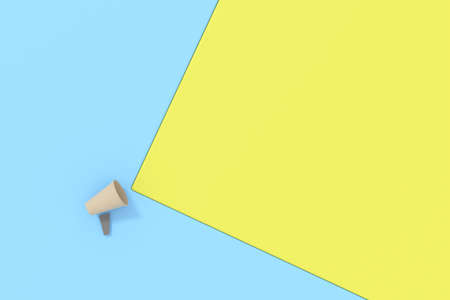 Announcement banner. 3D background design. 3D rendering.の写真素材
