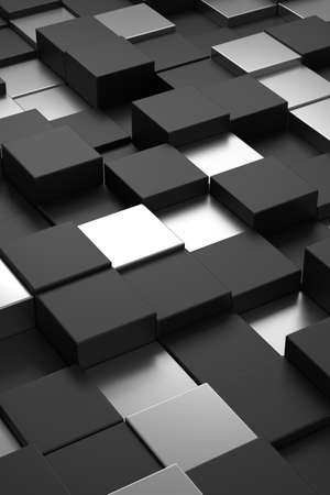 Abstract background of cube. 3D rendering.の写真素材