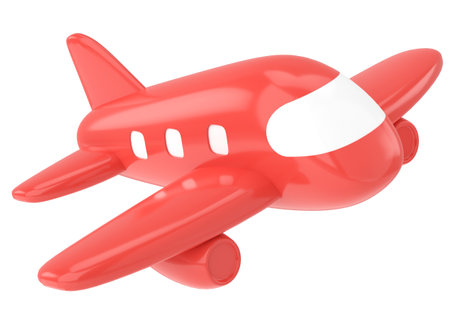 Airplane 3D. Travel element. 3D illustration.の写真素材