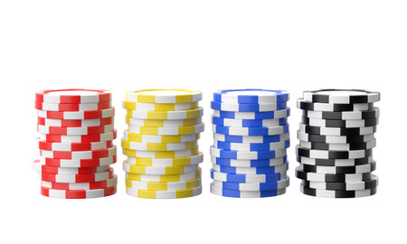 Casino chip. Casino token. 3D chip. 3D illustration.の写真素材