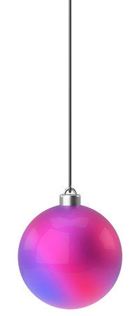 Christmas ball. 3D illustration.の写真素材