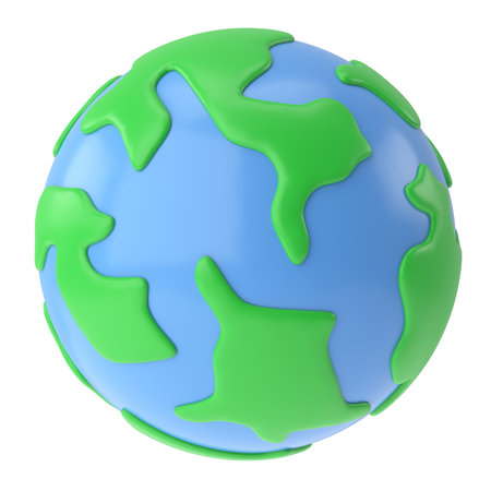 3D globe. The earth. Travel element. 3D illustration.の写真素材