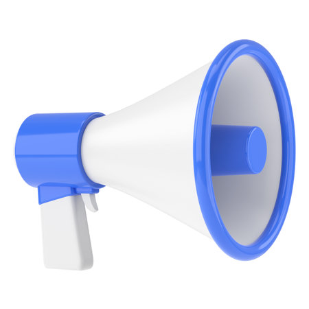 Megaphone. 3D illustration.の写真素材