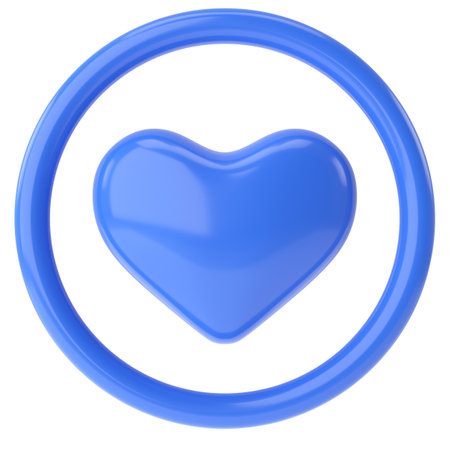 3D like icon. 3D illustration.の写真素材