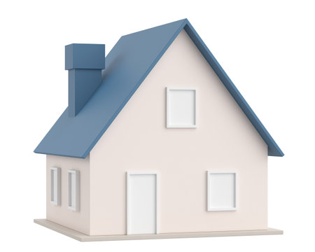 3D home. 3D house. 3D illustration.の写真素材