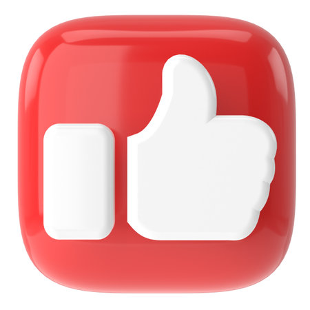 3D like icon. 3D icon. 3D illustration.の写真素材