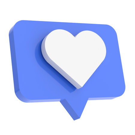 Like icon. 3D icon. 3D illustration.の写真素材