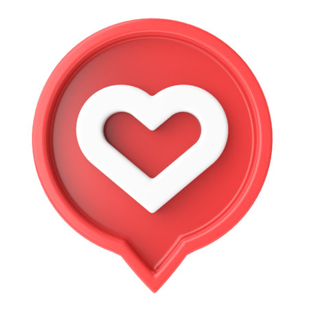 3D like icon. 3D illustration.の写真素材