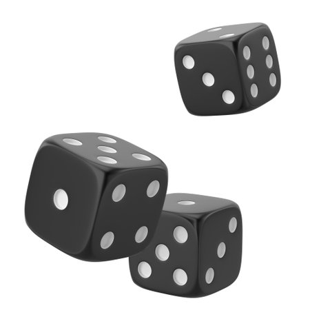 3D dice. 3D element.の写真素材