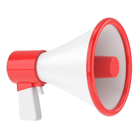 Megaphone. 3D illustration.の写真素材