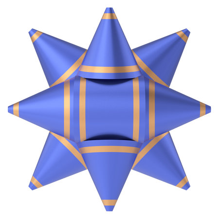 Ribbon. 3D bow. 3D illustration.の写真素材
